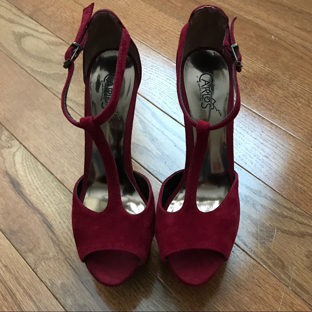 Carlos Santana Red Platform Heels